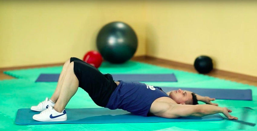 Exercise Pelvic Tilt Into Bridge