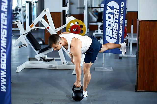 Photo of Kettlebell One-Legged Deadlift exercise