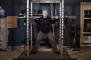 Reverse Band Power Squat 