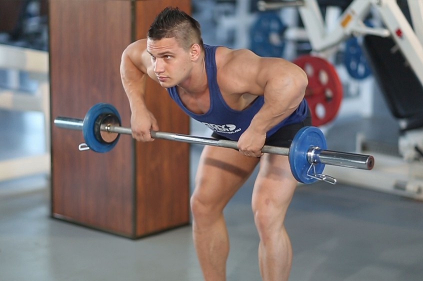 Exercise Barbell Rear Delt Row