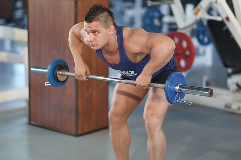 Exercise Barbell Rear Delt Row 