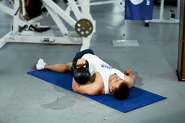 Photo of Leg-Over Floor Press  exercise