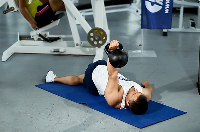 Photo of Leg-Over Floor Press  exercise