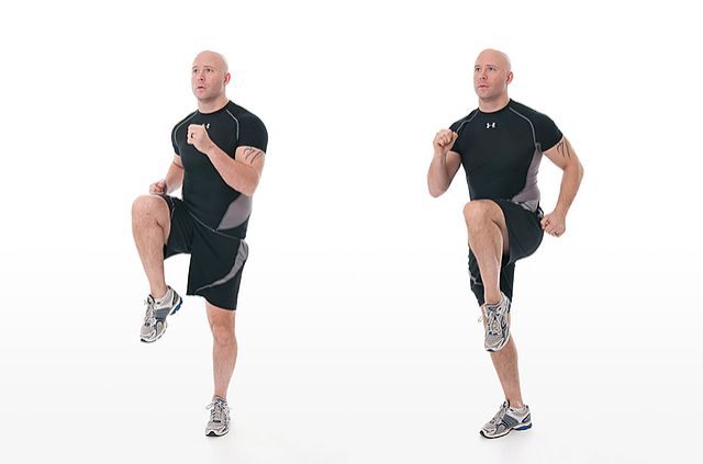 Photo of Бег на месте с высоким подниманием бедра exercise