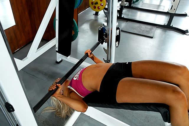 Photo of Wide-Grip Decline Barbell Bench Press exercise
