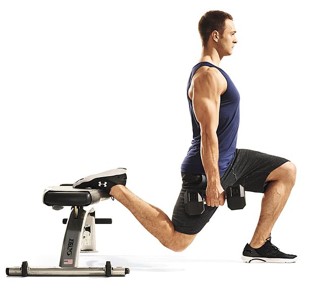 Photo of Приседания на одной ноге с гантелями exercise
