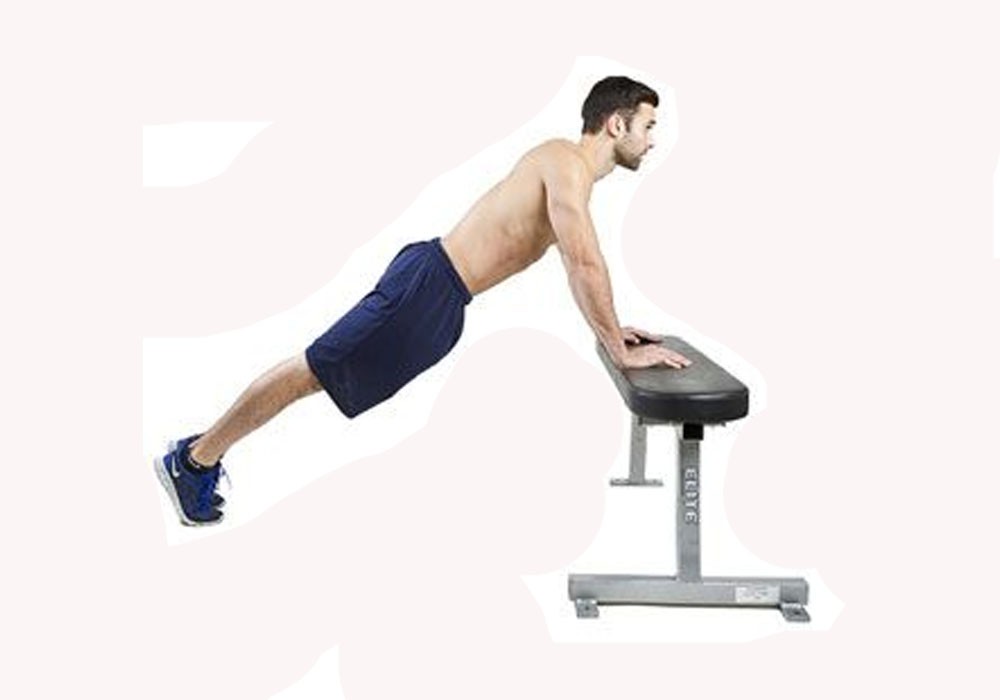 Exercise Отжимания с широким упором от лавки