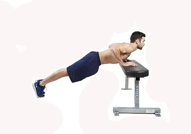 Photo of Отжимания с широким упором  от лавки exercise