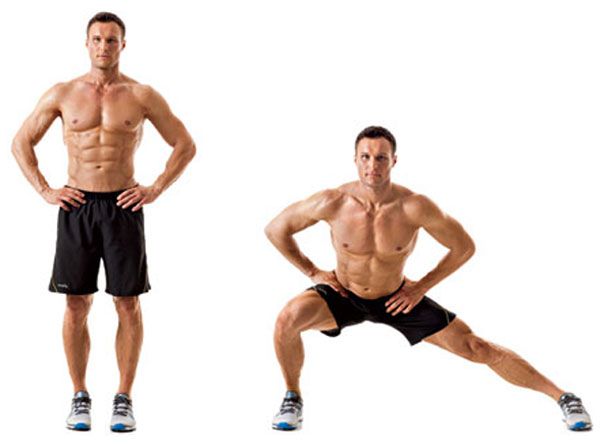 Exercise Боковые выпады