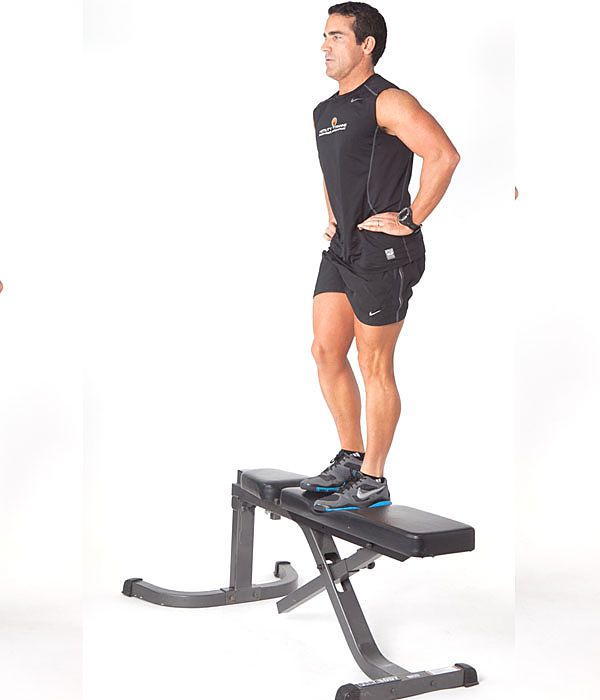 Photo of Заход на скамью без веса exercise