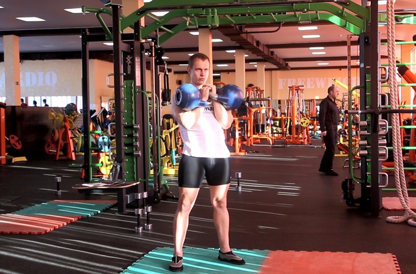 Exercise Two-Arm Kettlebell Military Press
