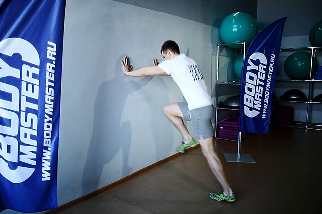 Photo of Linear Acceleration Wall Drill exercise
