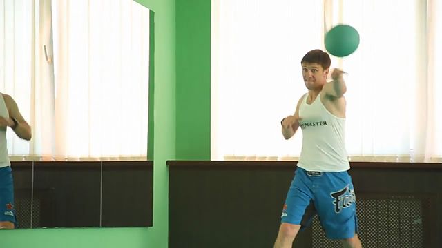 Photo of Chest Push with Run Release exercise