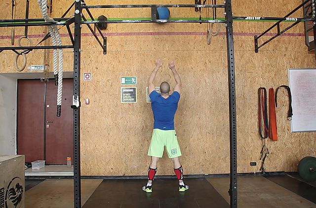 Photo of Wall Ball Squat exercise