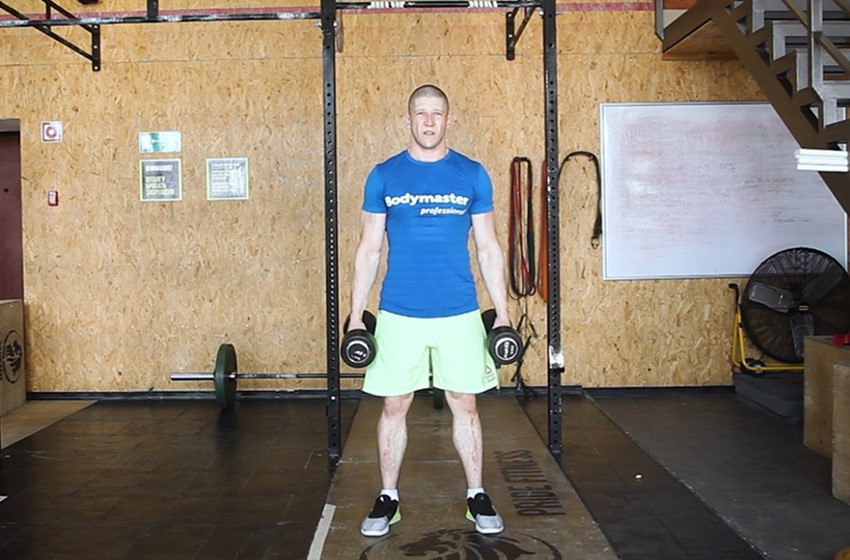 Exercise The Dumbbell Hang Clean