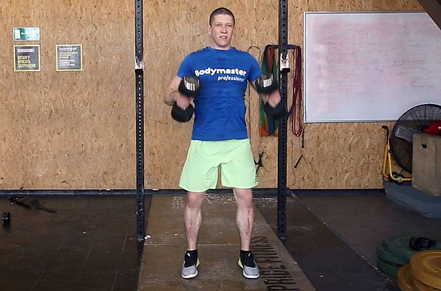 Photo of Dumbbell Clean exercise