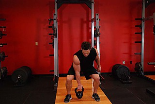 One-Arm Open Palm Kettlebell Clean