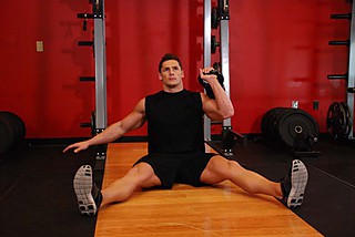 Kettlebell Seated Press