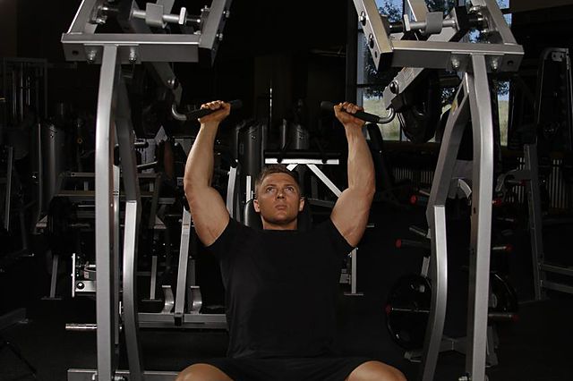 Photo of Leverage Shoulder Press exercise