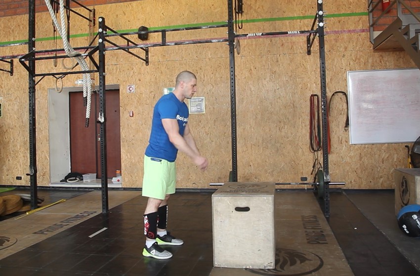 Exercise Front Box Jump
