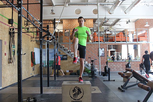 Photo of Step-up with Knee Raise exercise