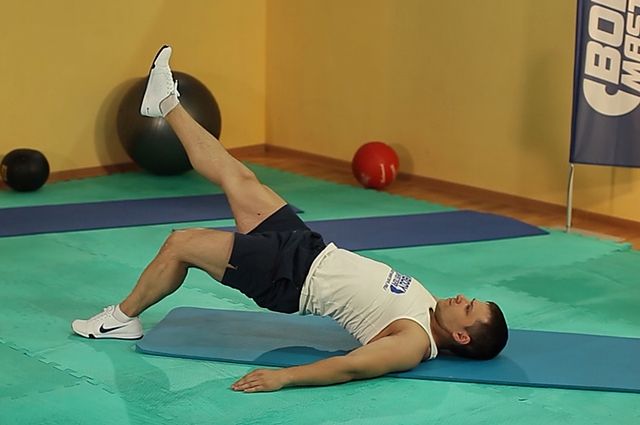 Photo of Single Leg Glute Bridge exercise