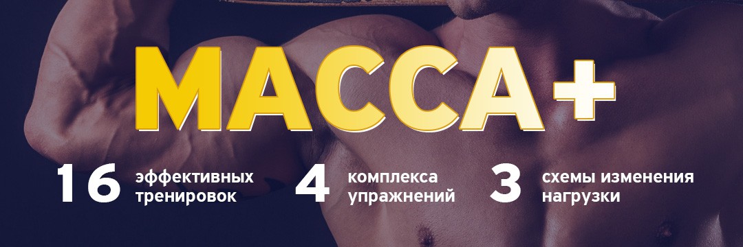 Набор мышечной массы » Масса + Набор мышечной массы » Масса +