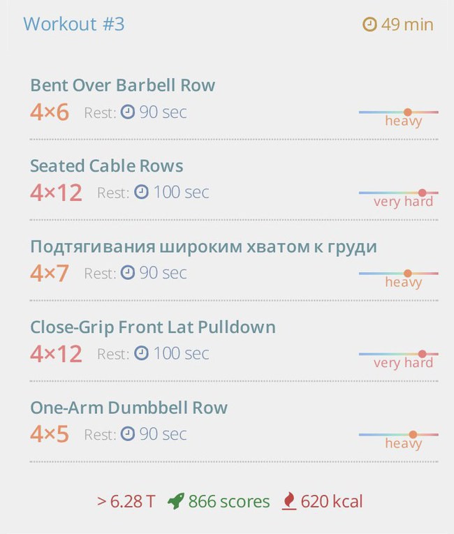 MASTODONT: six-day split to gain Mass тренировка 3