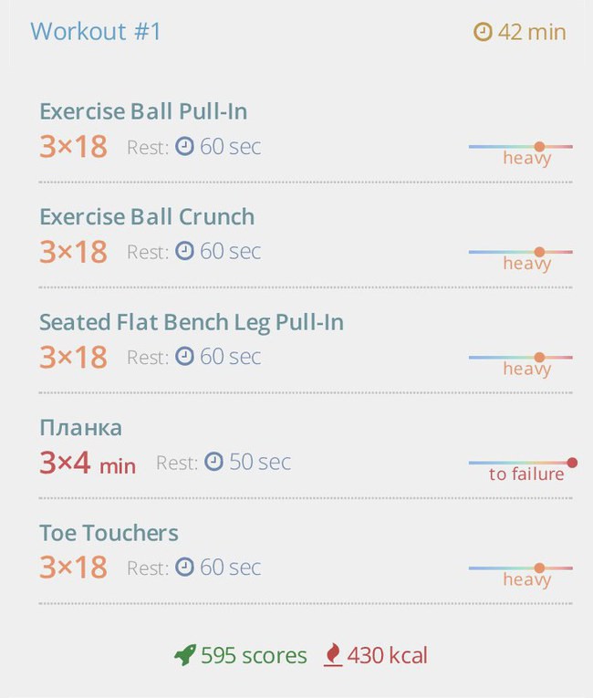 Express — ABS: female version of home workout тренировка 1