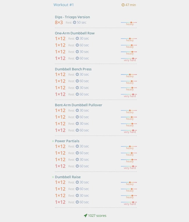 Workout routine for fat burning with dumbbells and body weight тренировка 1