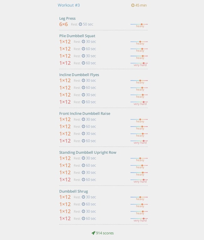 Workout routine for fat burning with dumbbells and body weight тренировка 3